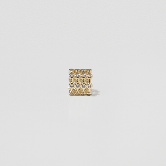 Handcuff-Inspired Gold Hoop Earrings – Minimalist Statement Piece